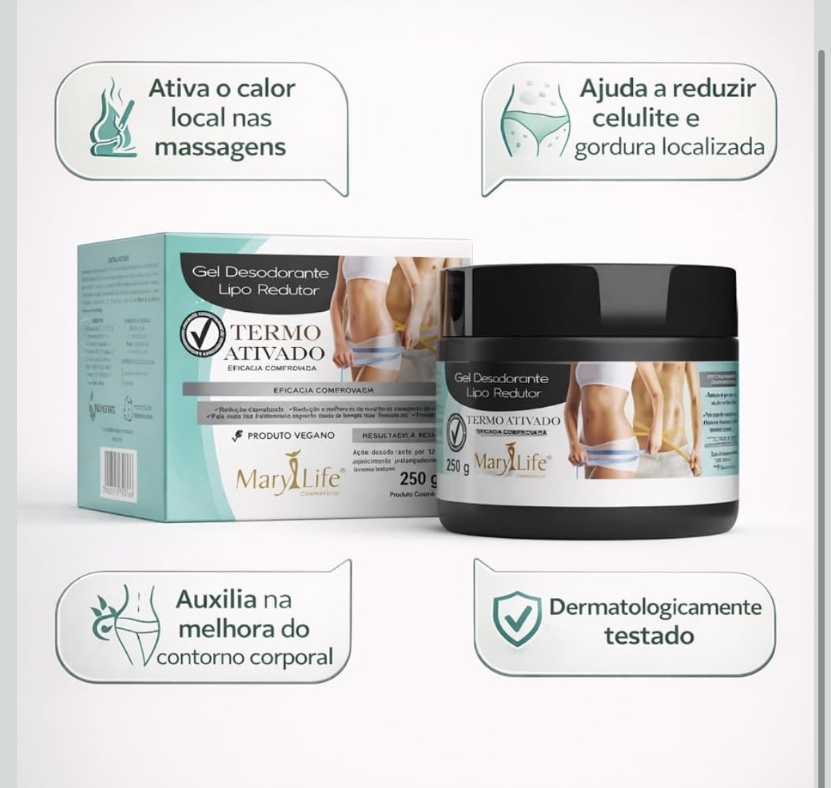 Apresentação do Gel Lipo Redutor MaryLife